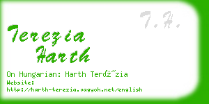 terezia harth business card